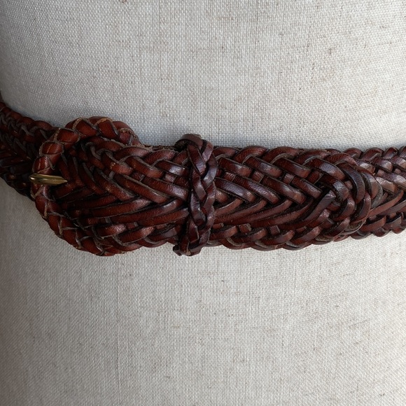 Talbots Leather Braided Belt Small - Picture 4 of 5